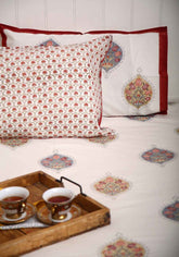 Beach Sand Premium Cotton Hand Block Print Bedsheet
